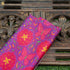 Poppy Purple & Pink Titli Print Chiniya Silk Fabric - Khinkhwab