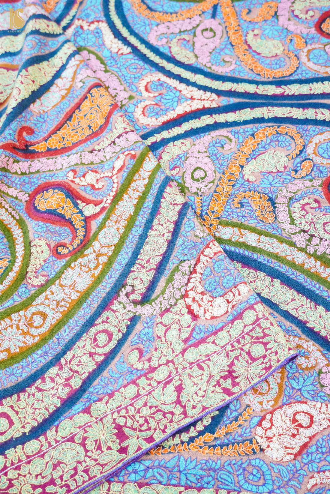 Pashmina Handwoven Sozni Kashmir Shawl