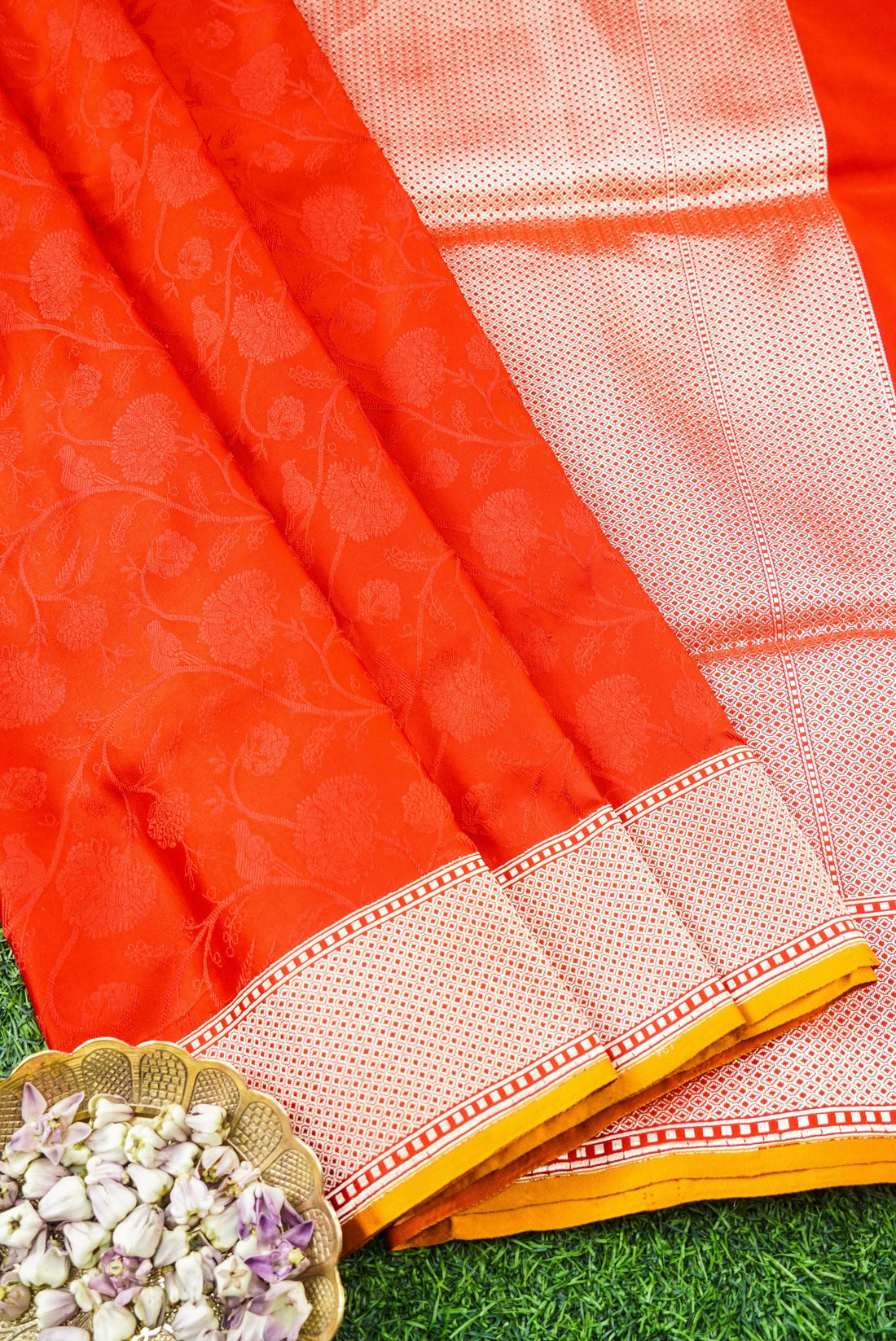 Handloom Banarasi Silk Tanchoi Saree