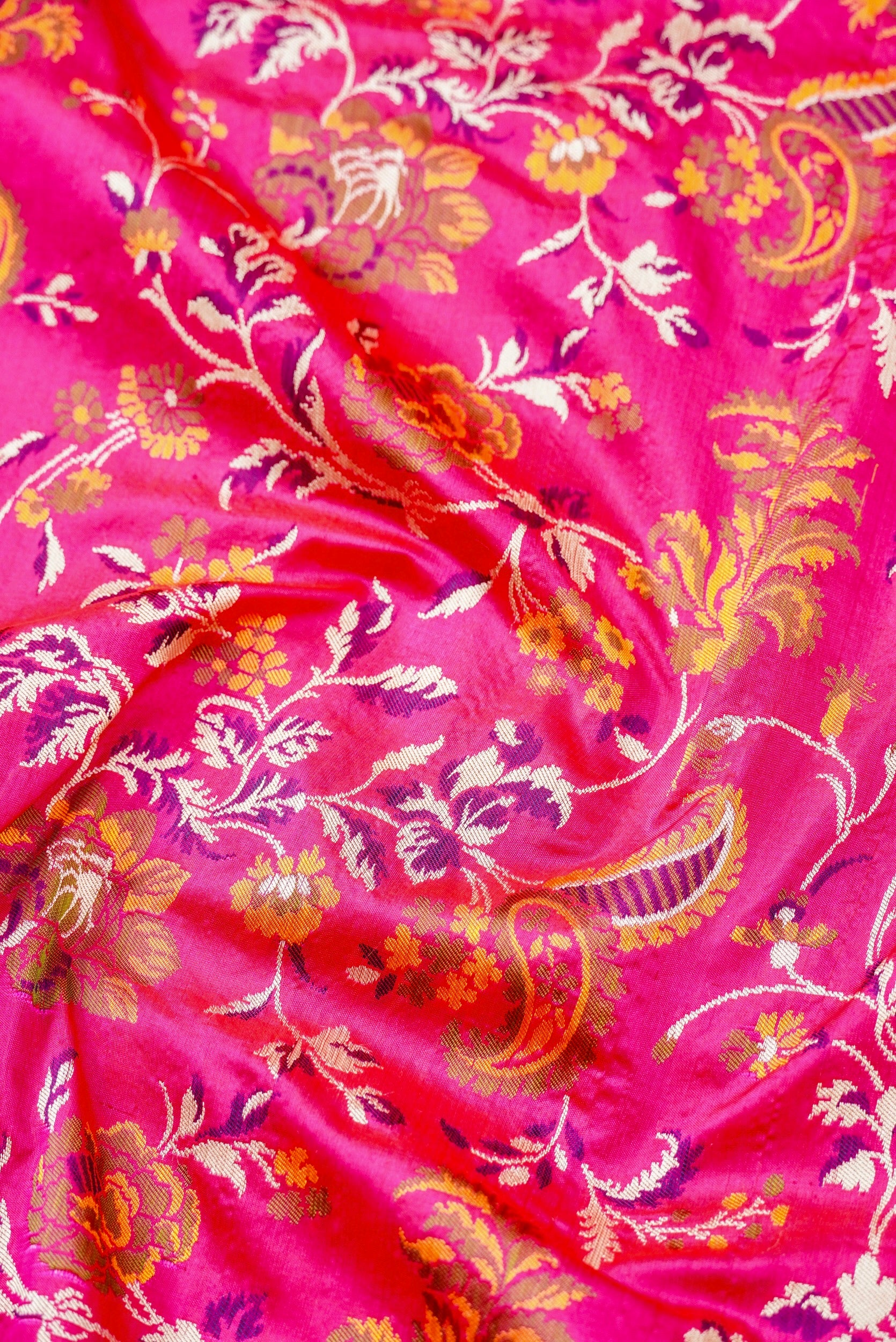 Handloom Banarasi Silk Kinkhab Saree