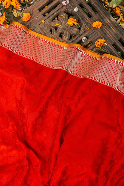 Handloom Banarasi Silk Tanchoi Saree