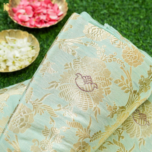 Pure Brocade Banarasi Mehraab Boota Fabric