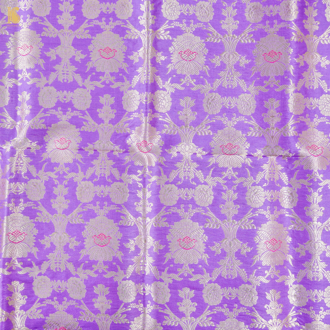 Pure Brocade Banarasi Mehraab Boota Fabric
