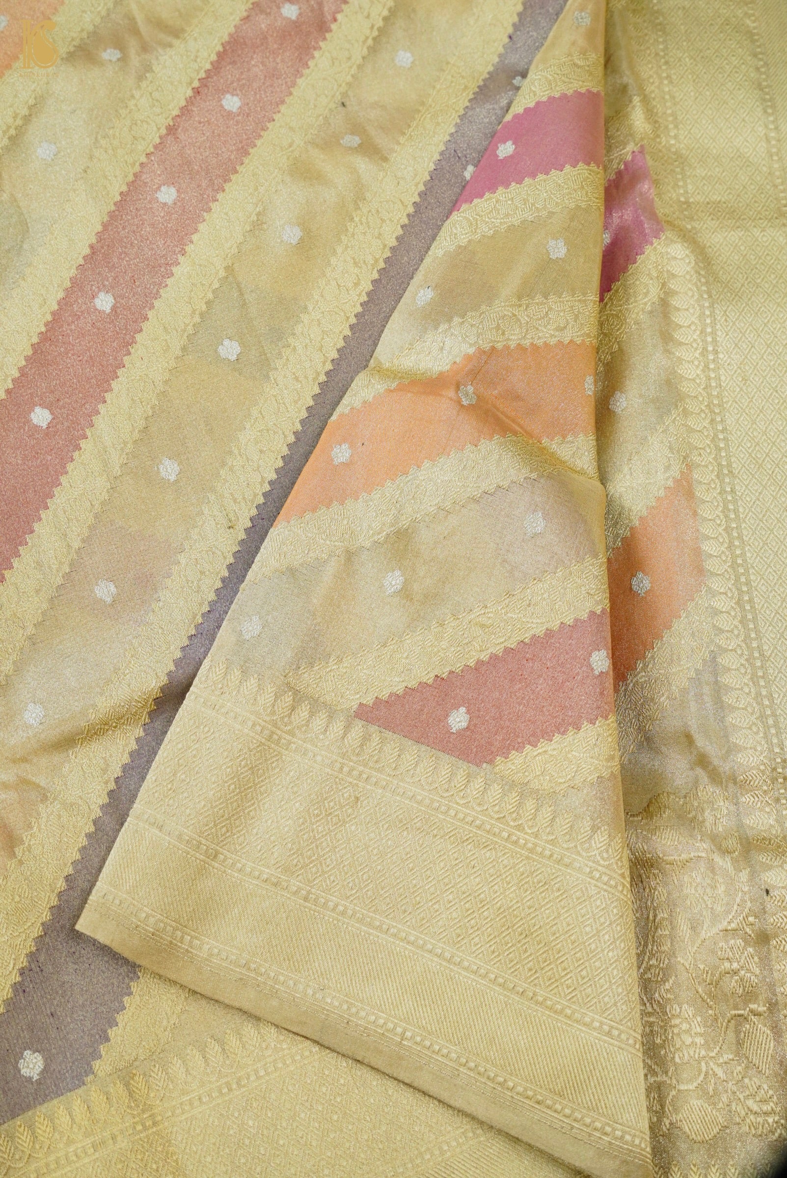 Handloom Banarasi Rangkat Tissue by Silk Saree