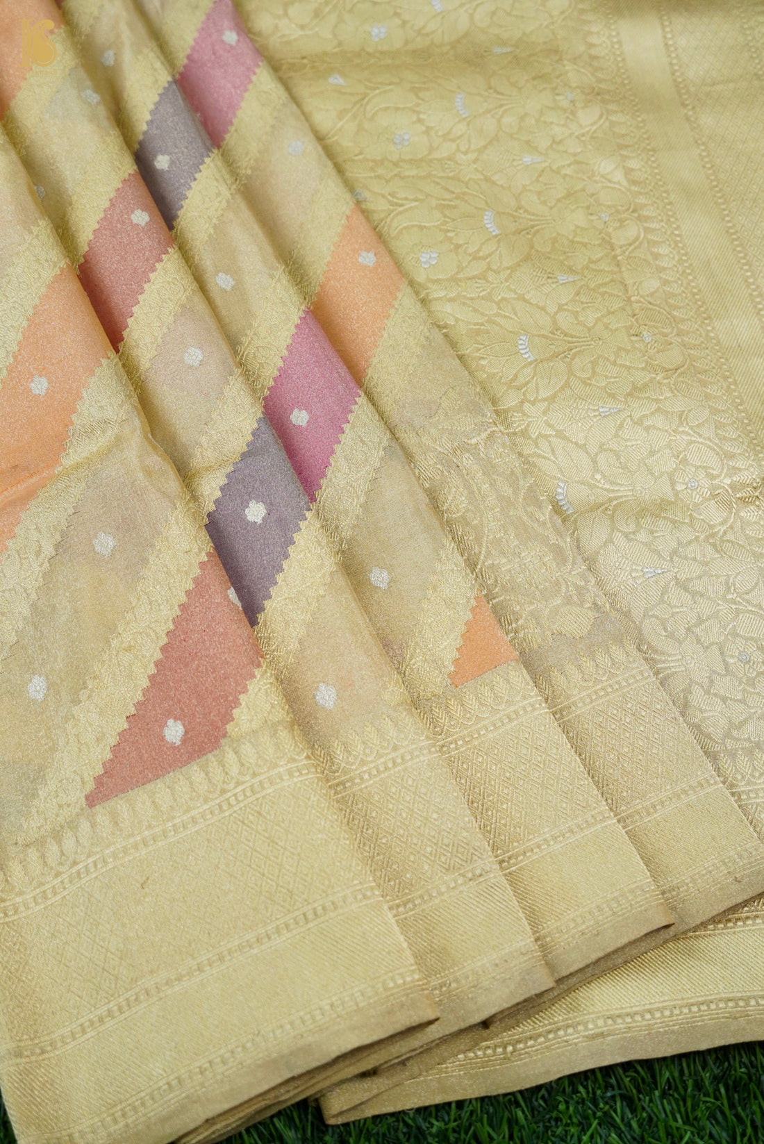 Handloom Banarasi Rangkat Tissue by Silk Saree