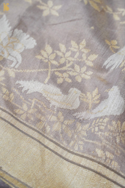 Tissue Silk Handwoven Banarasi Shikargah Saree