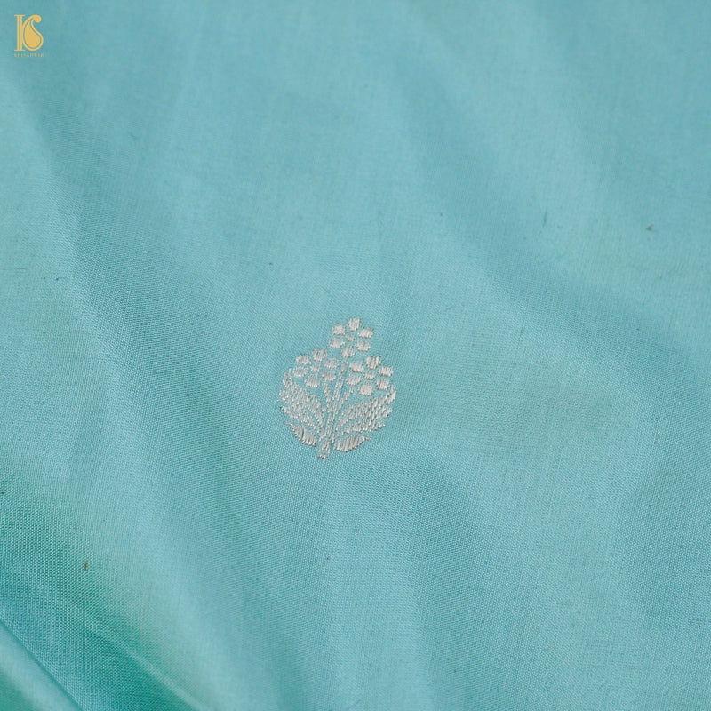 Handloom Banarasi Pure Katan Silk Scalloped Border Kadwa Saree