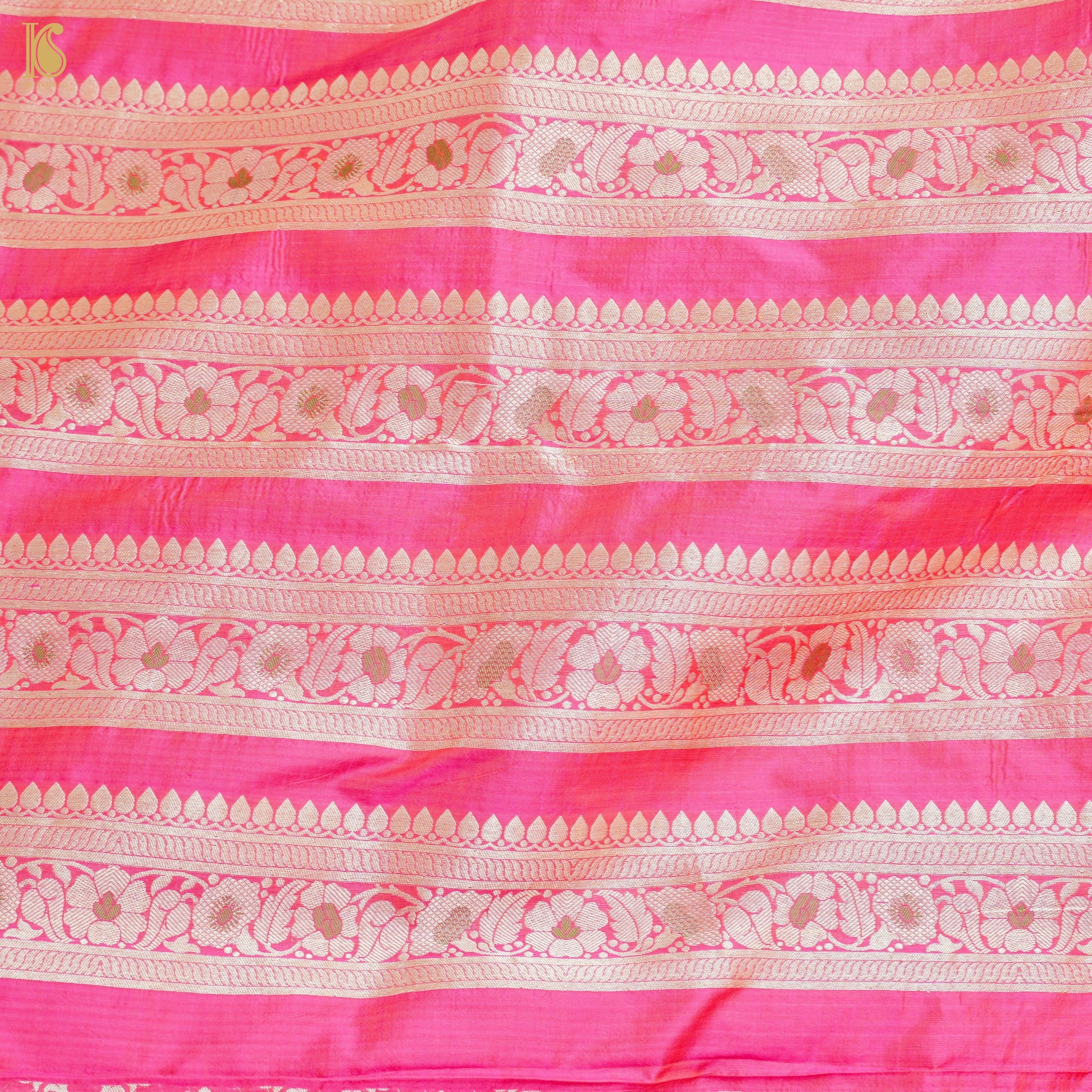 Handloom Banarasi Katan Silk Kalidar Guldasta Lehenga