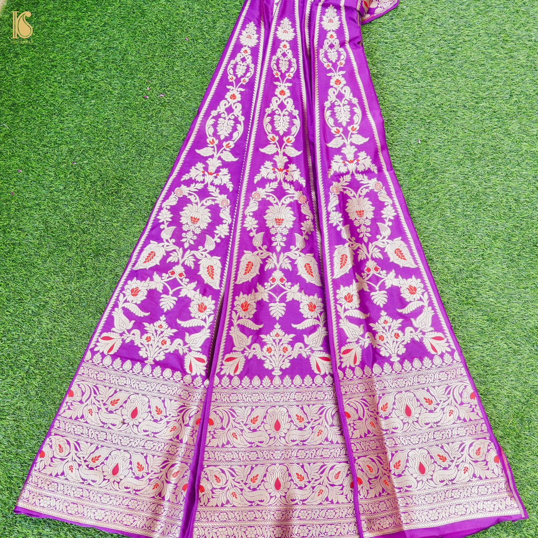 Handloom Banarasi Katan Silk Kalidar Lehenga