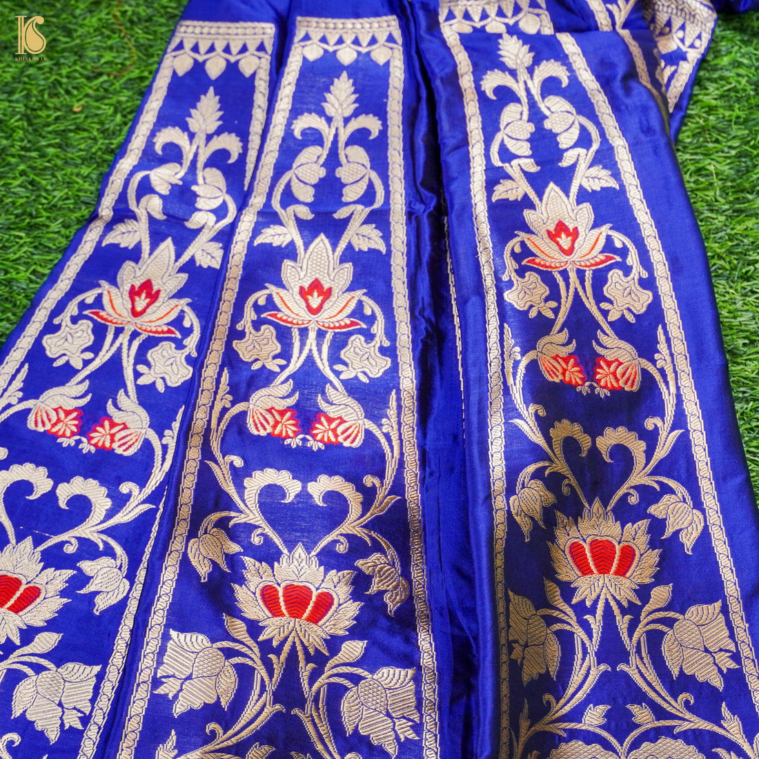 Handloom Banarasi Katan Silk Kalidar Manjari Lehenga