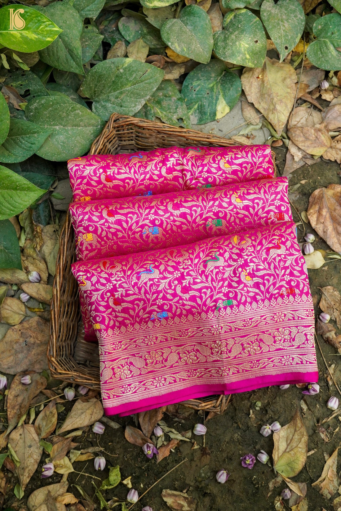 Handloom Banarasi Katan Silk Shikargah Saree