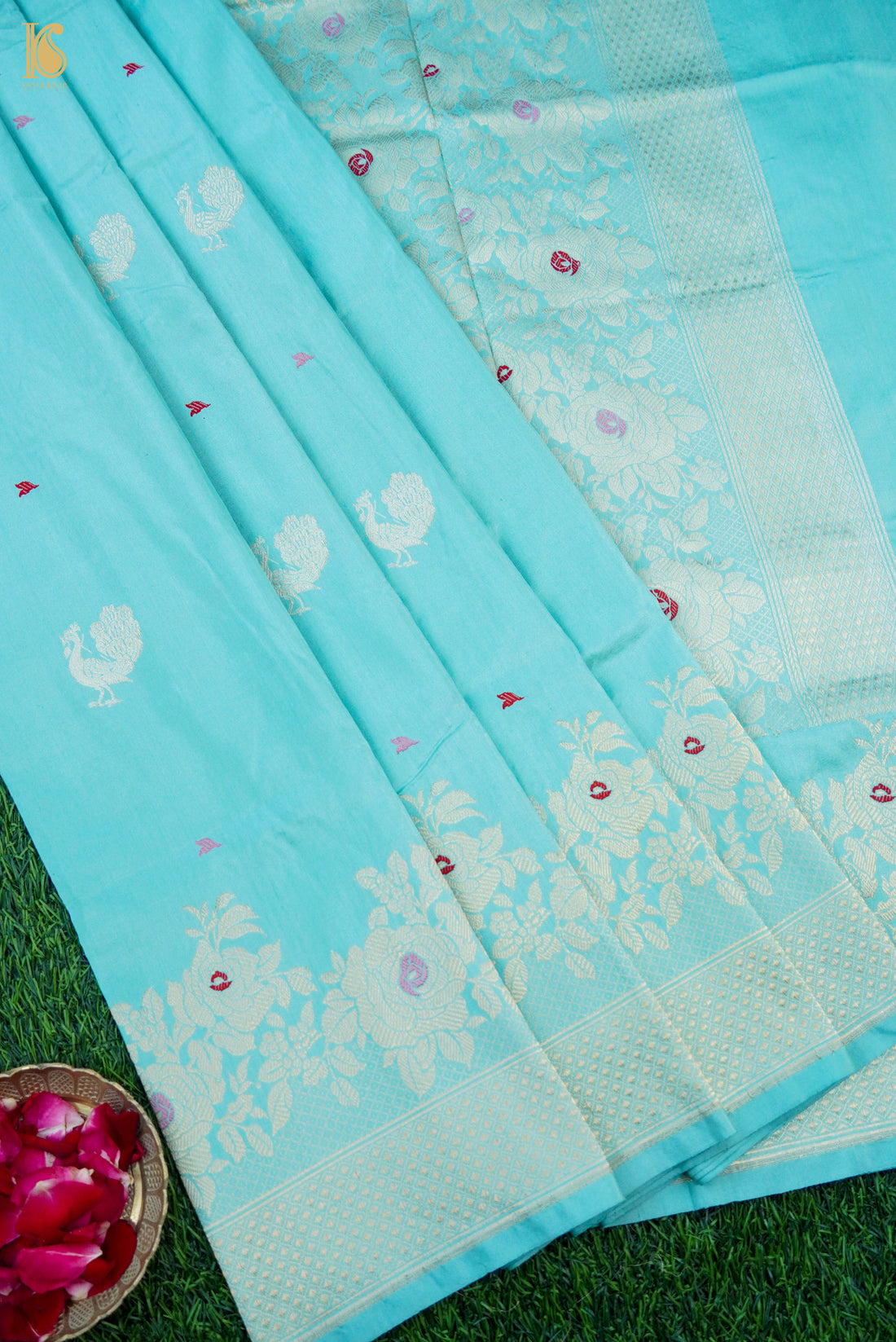 Handloom Banarasi Pure Silk Peacock Saree