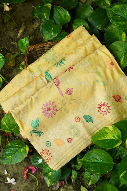 Handloom Banarasi Katan Silk Kadwa Saree