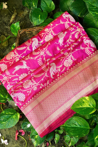 Handloom Banarasi Katan Silk Shikargah Saree