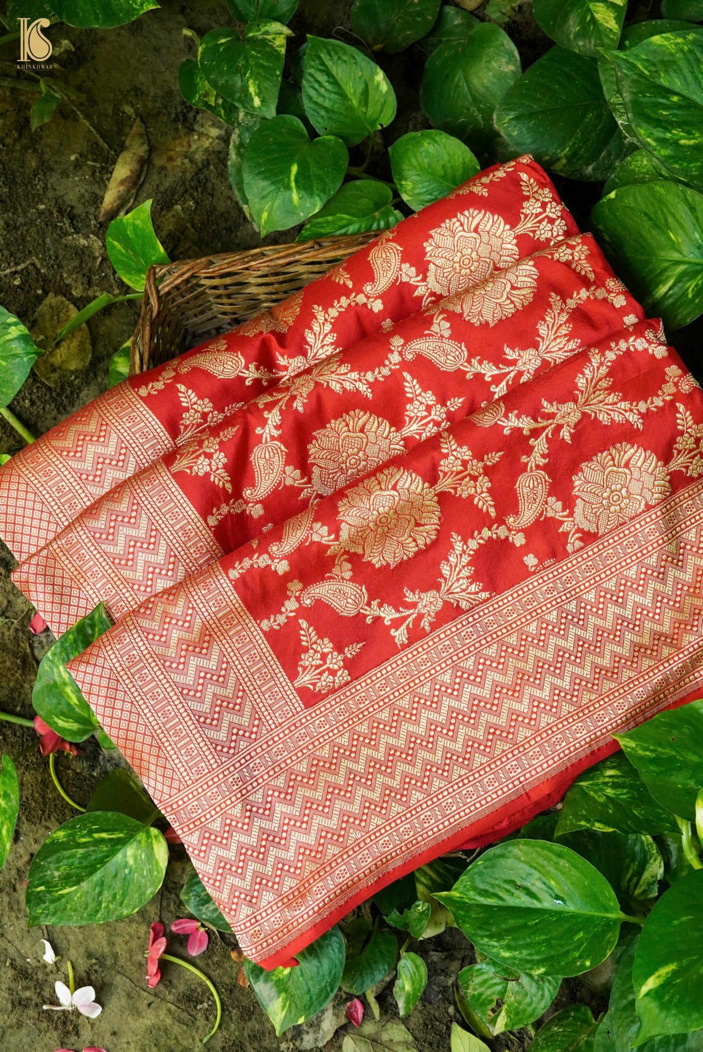 Handloom Banarasi Katan Silk Kadwa Saree