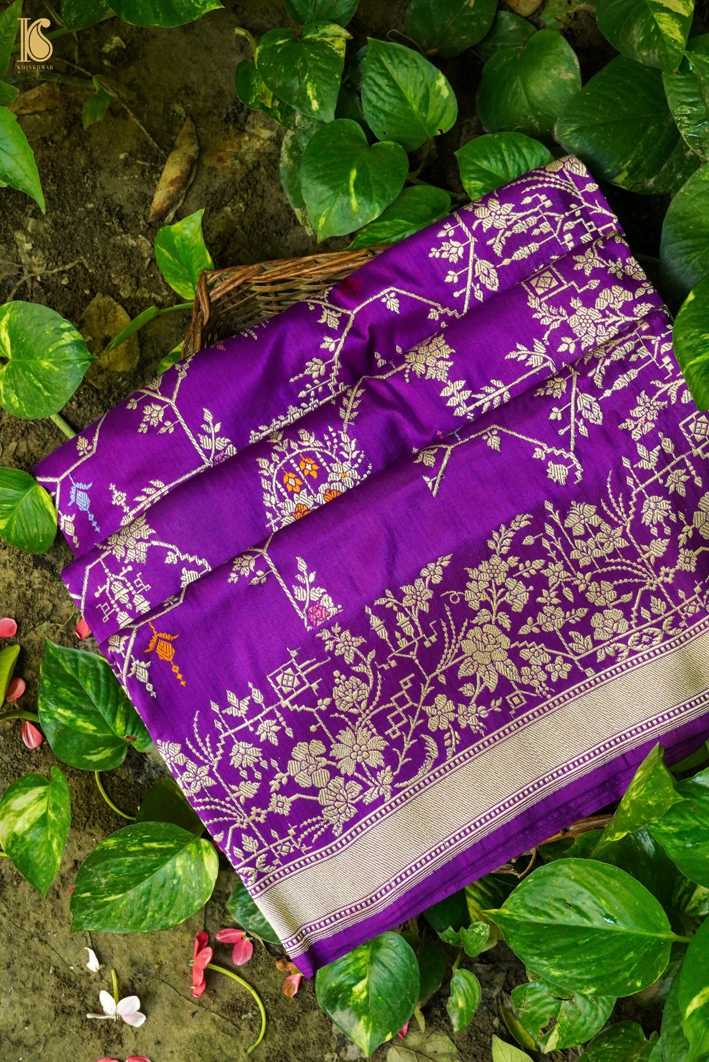 Handloom Banarasi Katan Silk Kadwa Saree