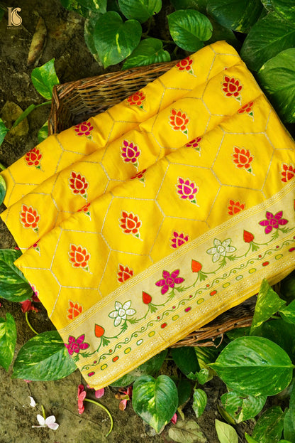 Banarasi Handloom Pure Katan Silk Kadwa Saree