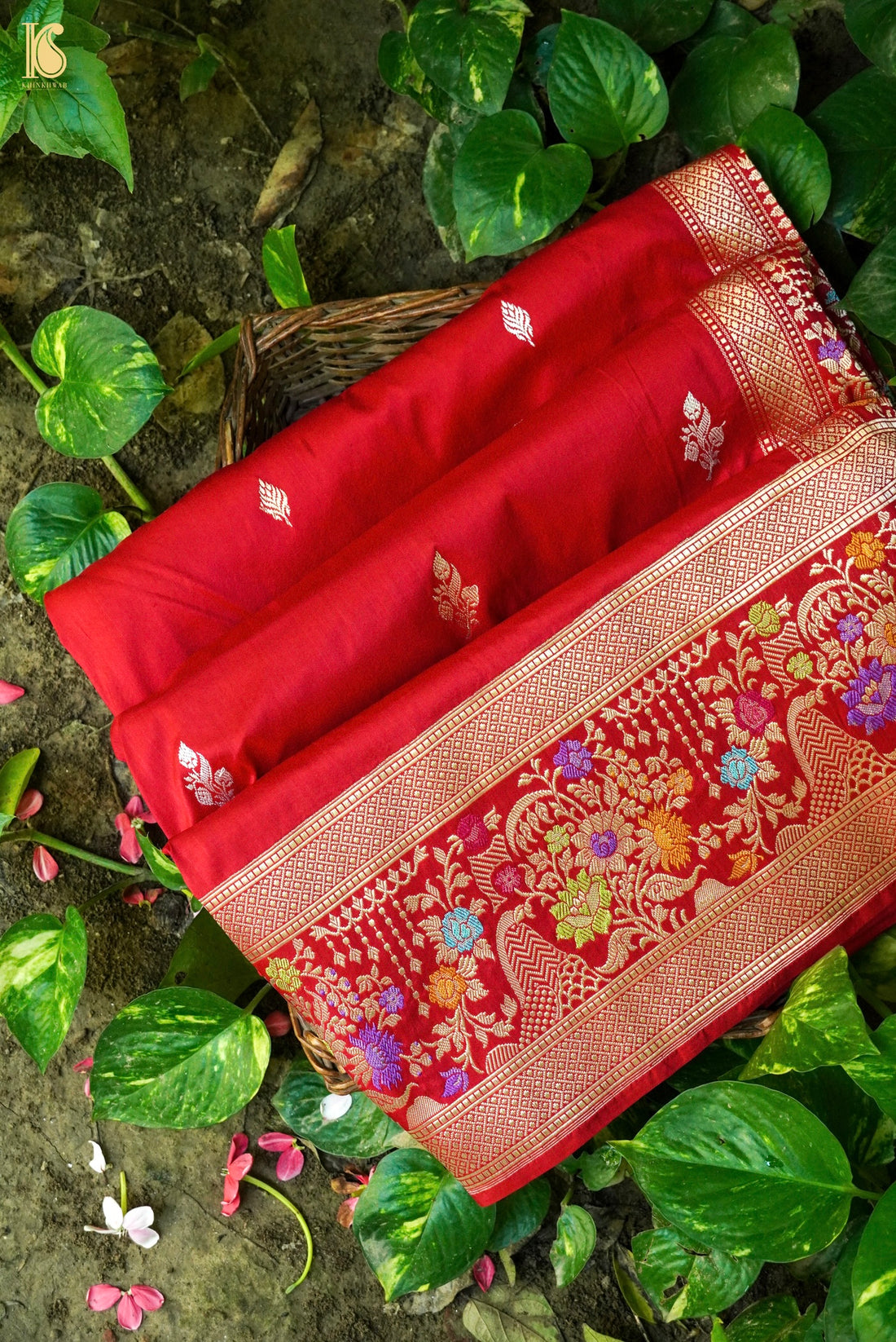 Handloom Banarasi Katan Silk Kadwa Saree