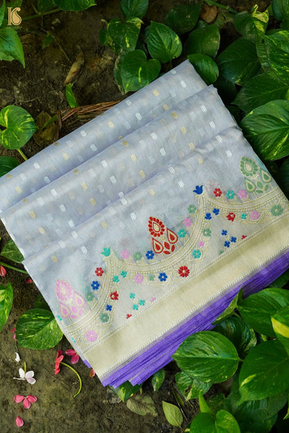 Pure Banarasi Kora by Tissue Saree