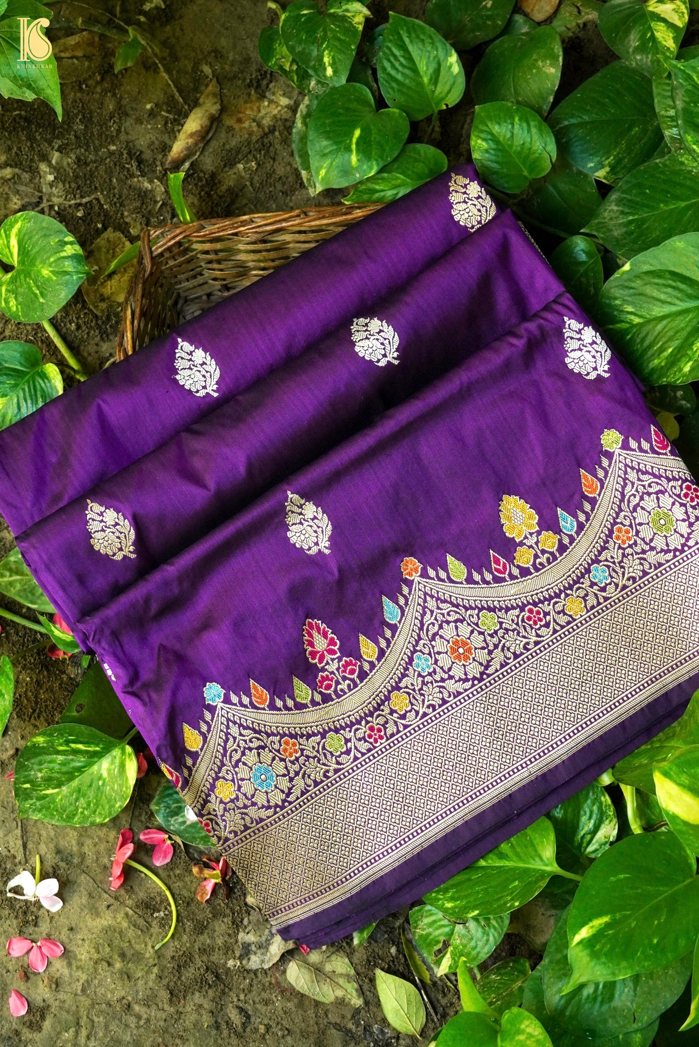 Handloom Banarasi Katan Silk Kadwa Saree