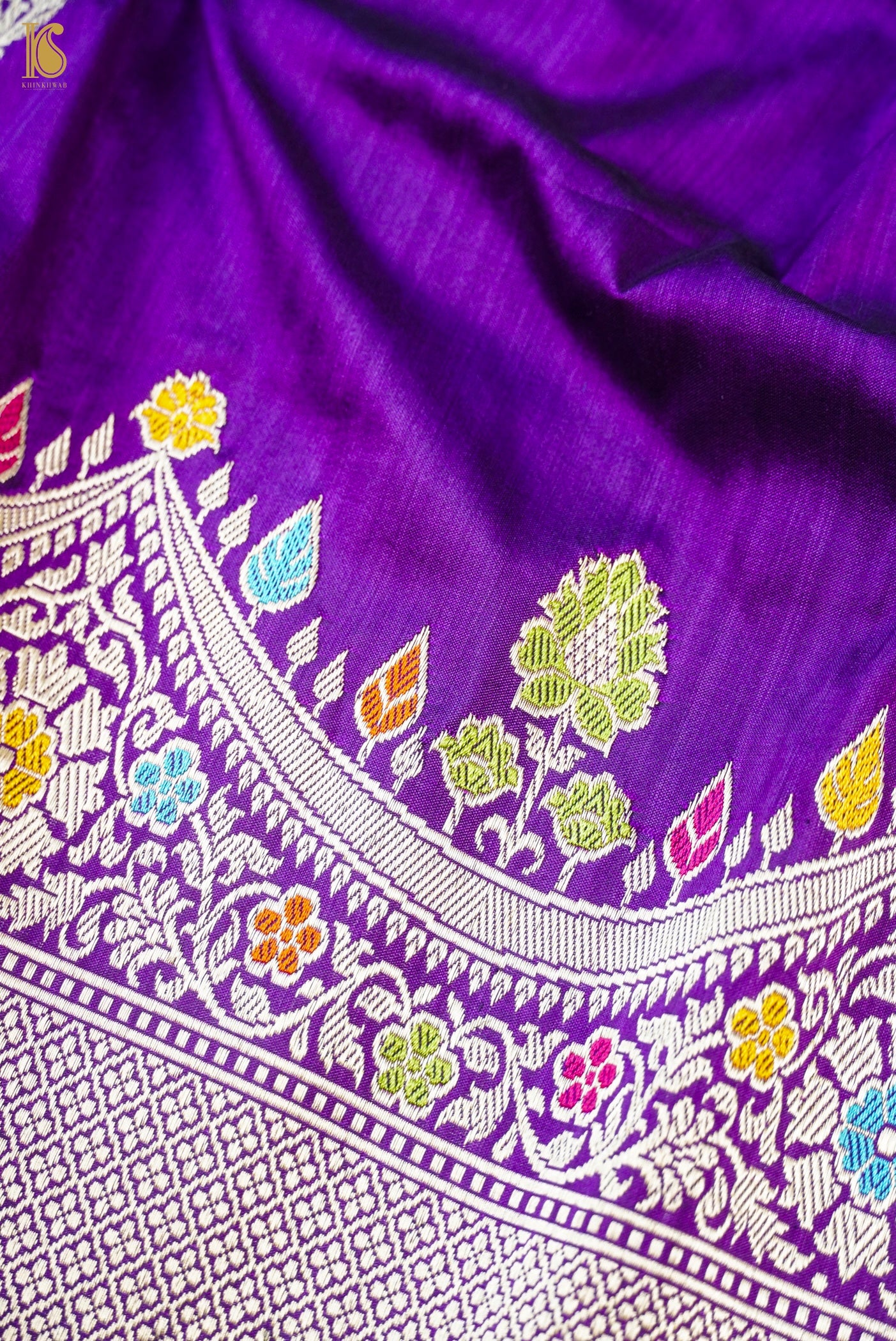 Handloom Banarasi Katan Silk Kadwa Saree