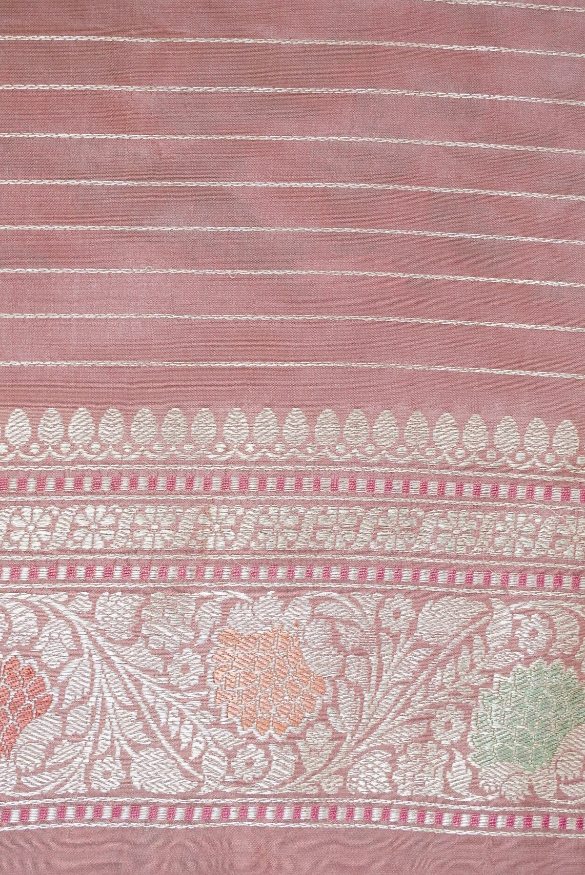 Handloom Banarasi Katan Silk Kadwa Meenakari Jaal Saree