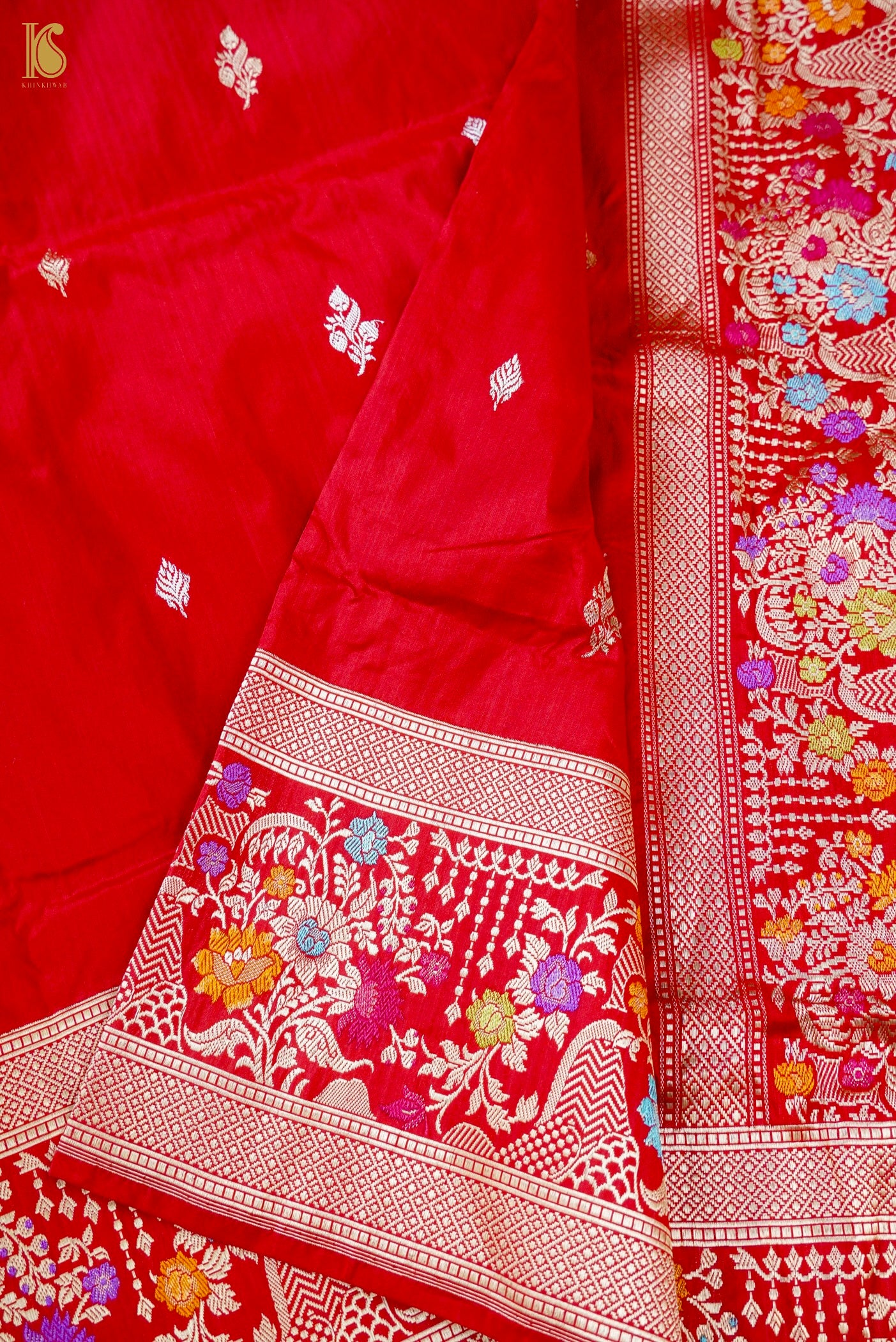 Handloom Banarasi Katan Silk Kadwa Saree