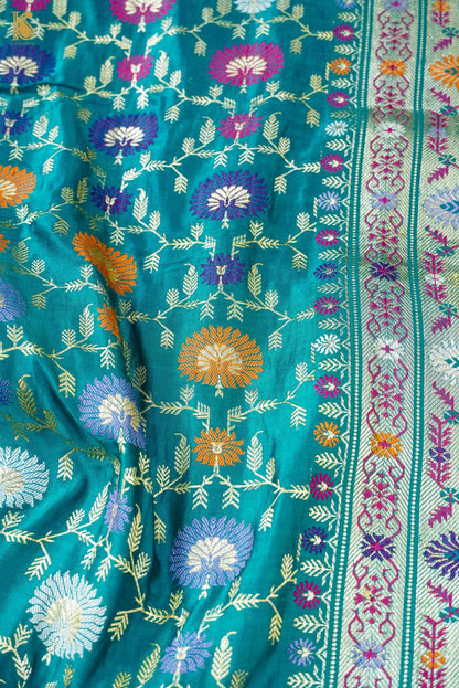 Handloom Banarasi Katan Silk Kadwa Mina Saree