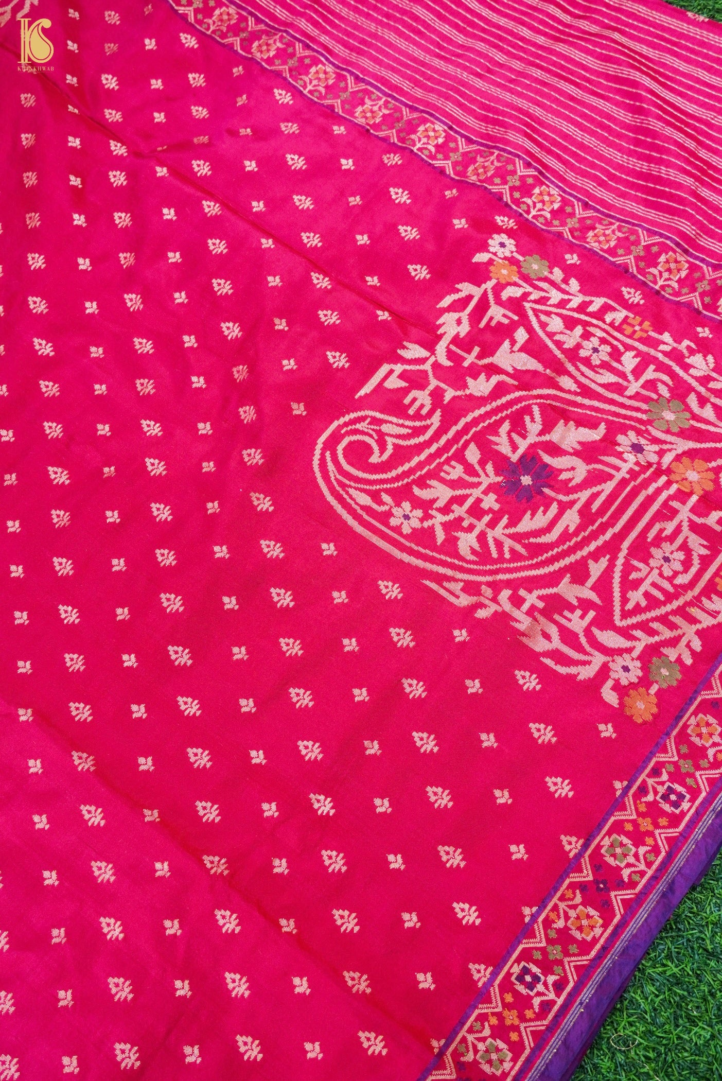 Handloom Banarasi Katan Silk Kadwa Saree