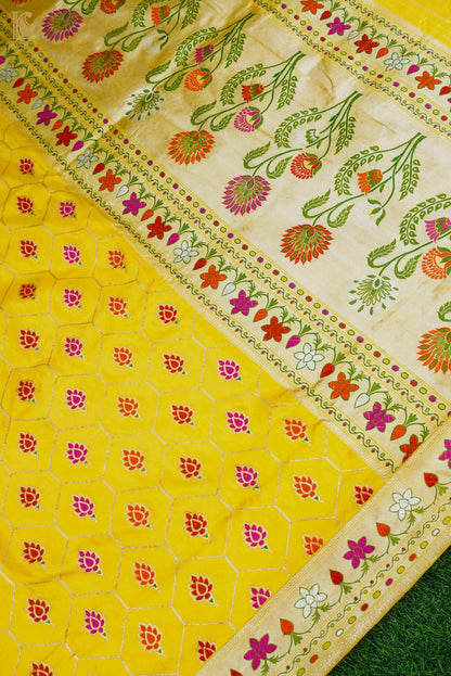 Banarasi Handloom Pure Katan Silk Kadwa Saree