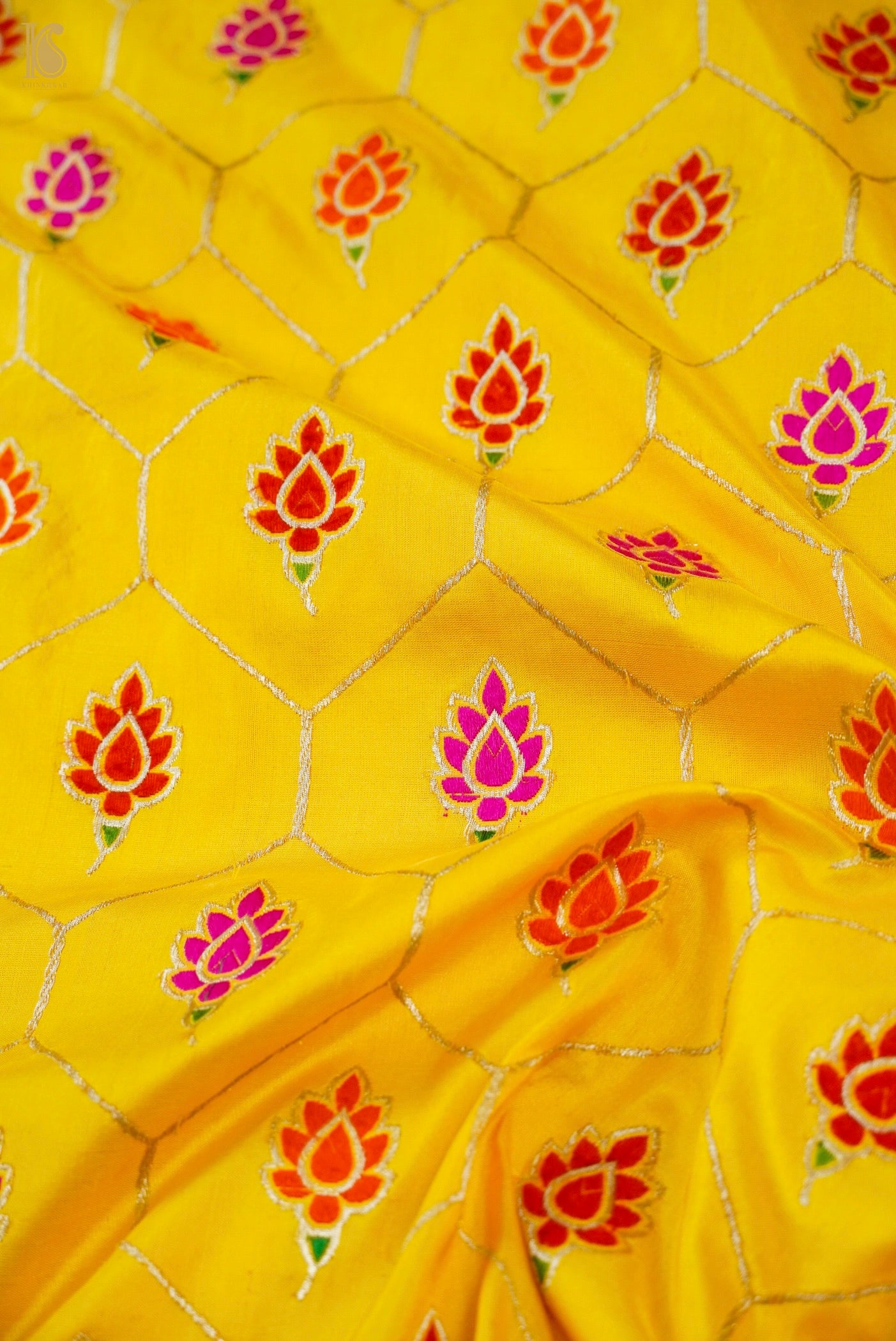 Banarasi Handloom Pure Katan Silk Kadwa Saree