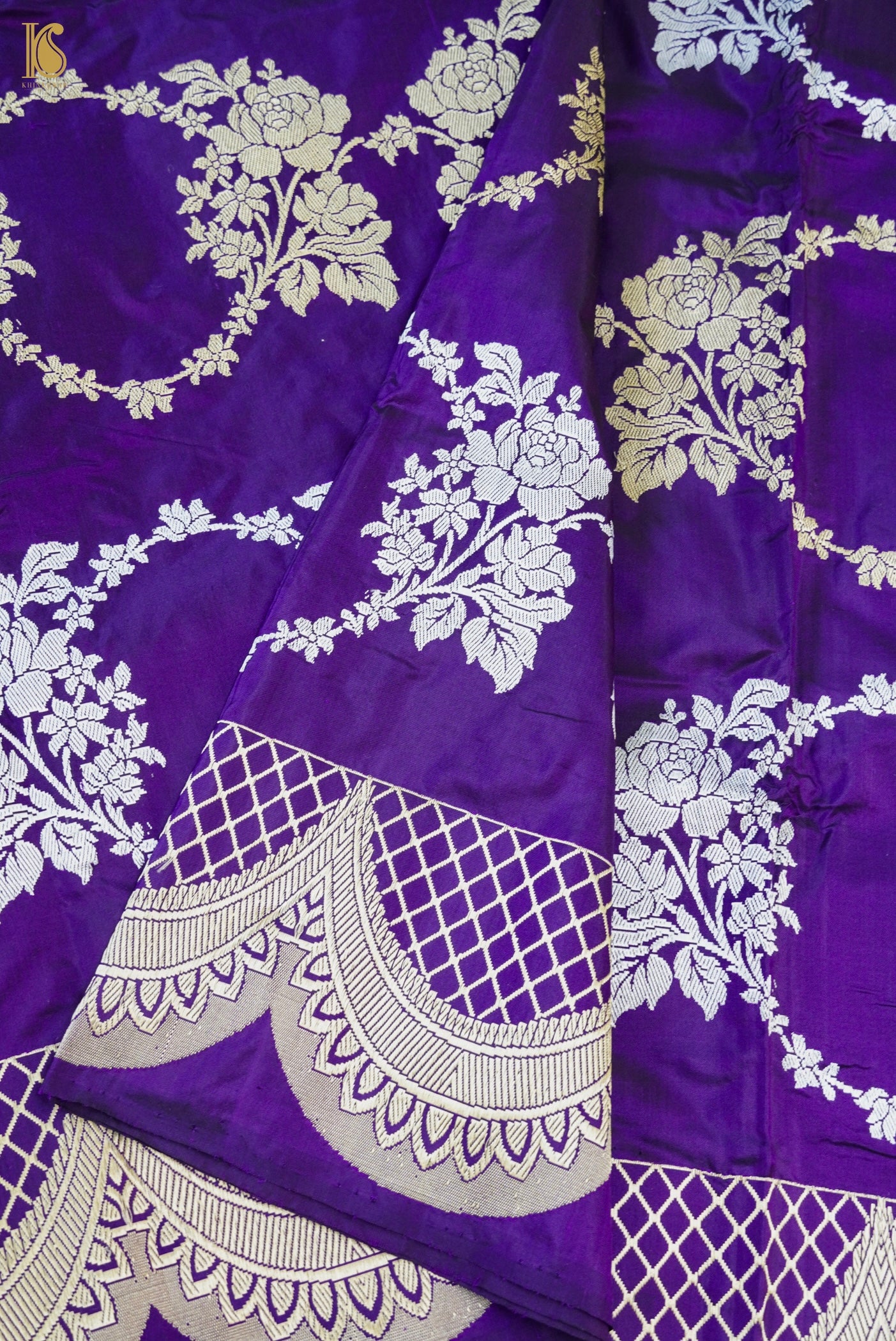 Handloom Banarasi Katan Silk Kadwa Saree