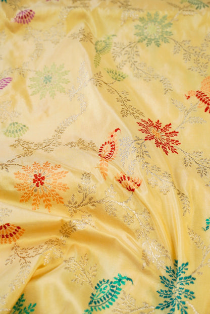 Handloom Banarasi Katan Silk Kadwa Saree