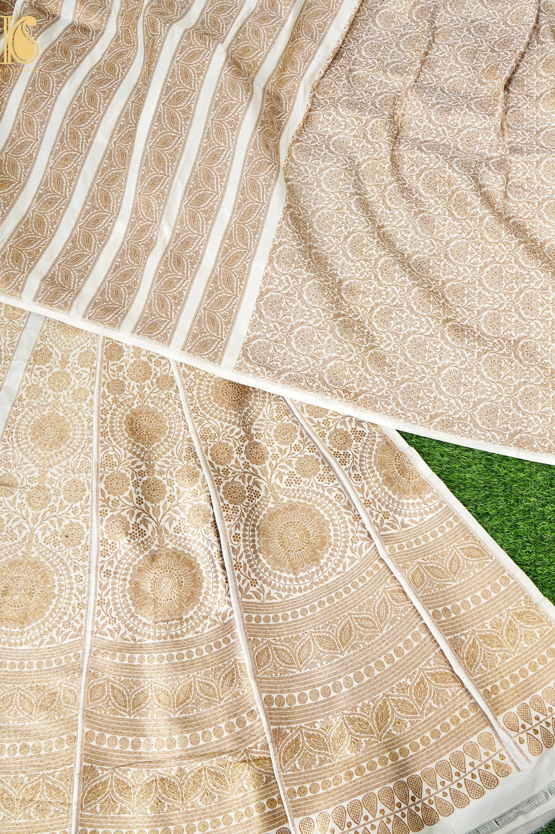 Handloom Banarasi Katan Silk Kalidar Neerja Lehenga