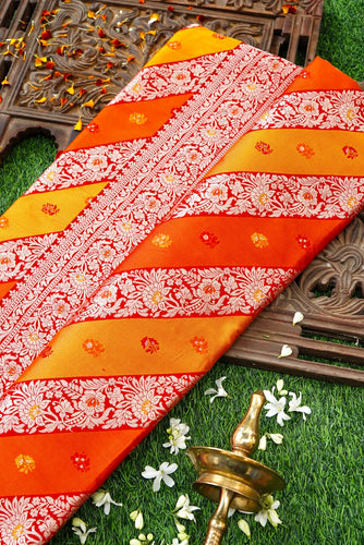 Handloom Banarasi Pure Katan Silk Rangkat Saree