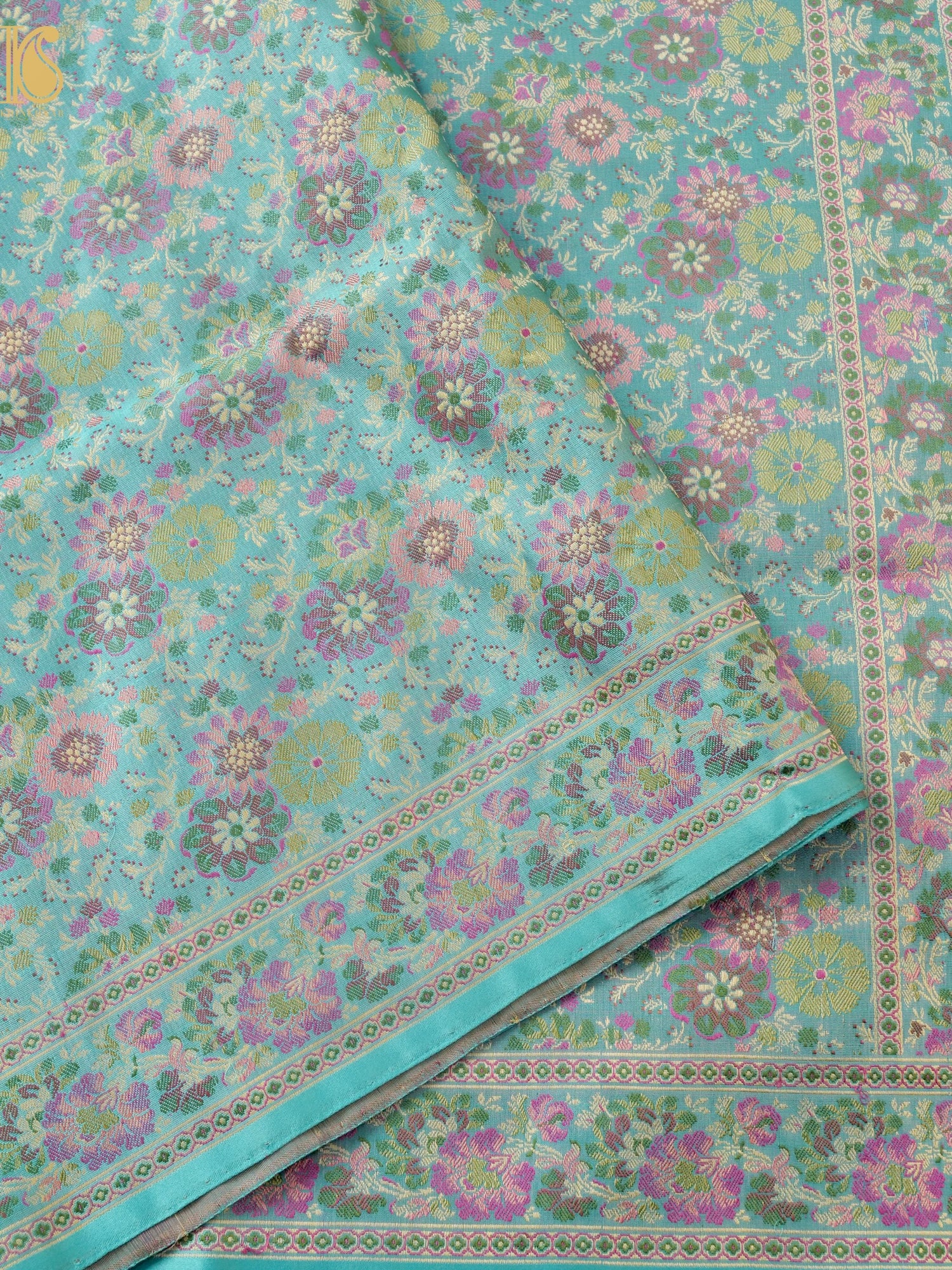 Handloom Banarasi Silk Resham Tanchoi Saree