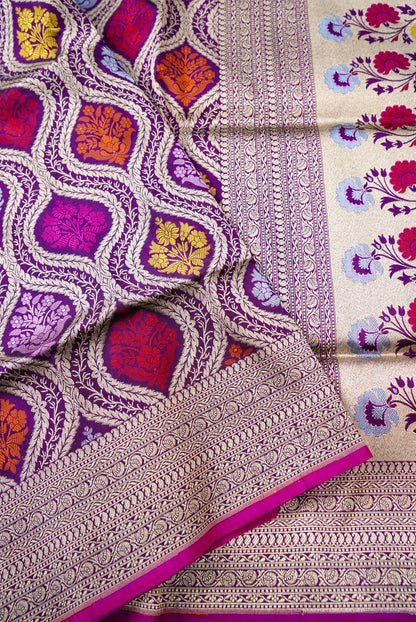 Handloom Banarasi Silk Brocade Saree
