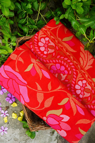 Handloom Banarasi Real Silver Zari Cotton Saree