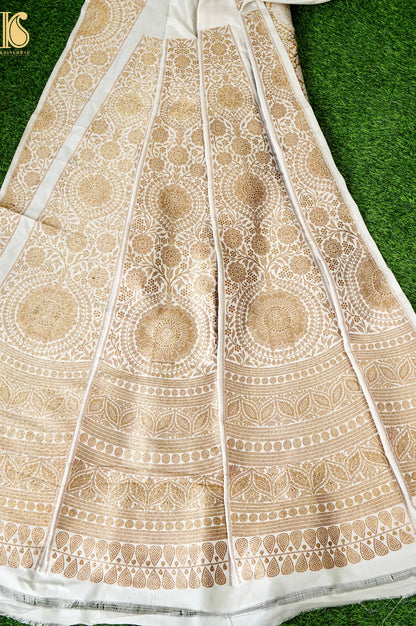 Handloom Banarasi Katan Silk Kalidar Neerja Lehenga