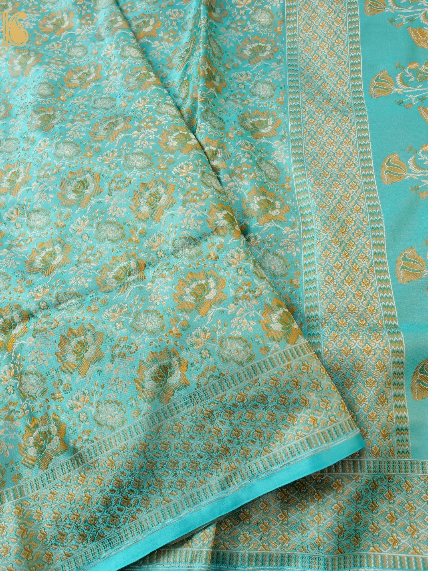 Handloom Banarasi Silk Resham Tanchoi Saree