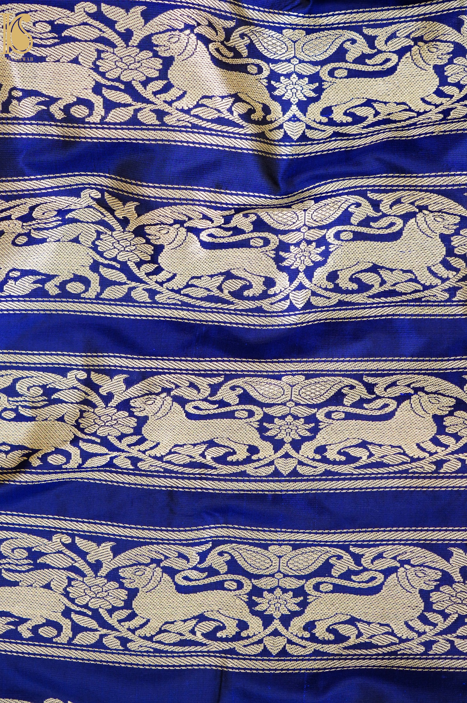 Handloom Banarasi Katan Silk Kalidar Mayura Gajraj Lehenga