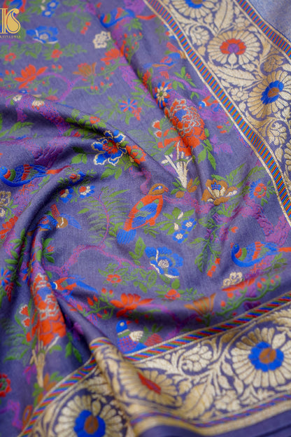Moonga Silk Meenakari Banarasi Dupatta