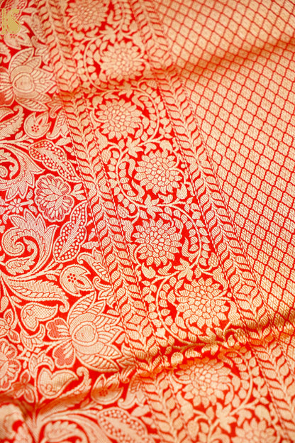 Handloom Banarasi Katan Silk Brocade Saree
