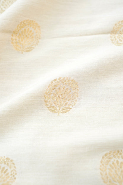 Moonga Silk Handloom Banarasi Dyeable Fabric