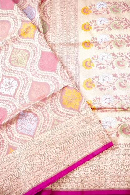 Handloom Banarasi Silk Brocade Saree