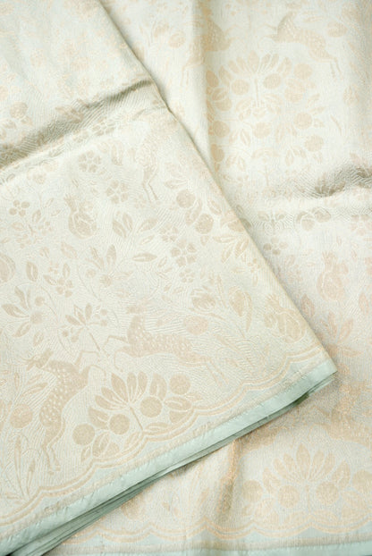 Handloom Banarasi Katan Silk Brocade Shikargah Saree