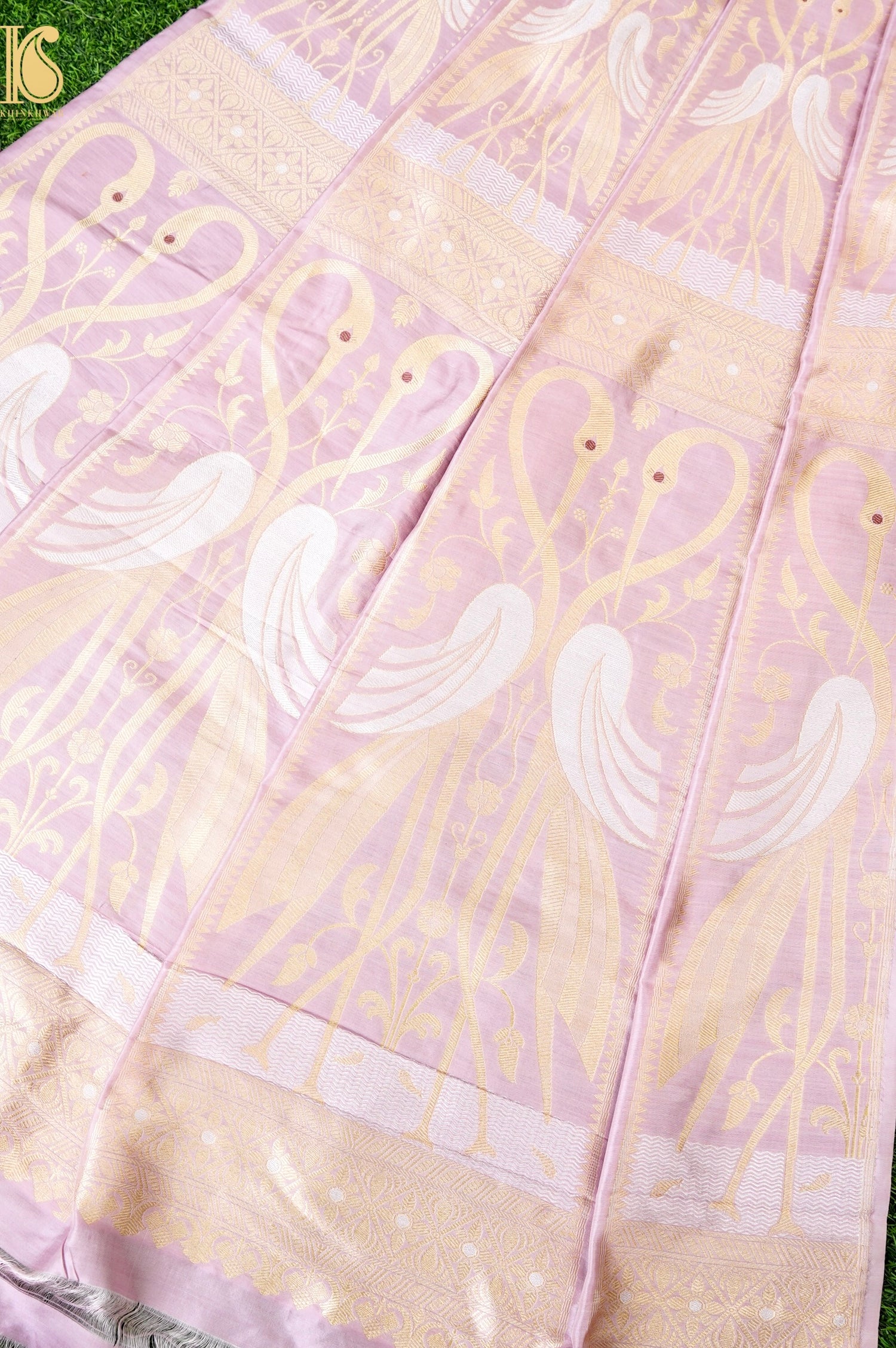 Handloom Banarasi Katan Silk Kalidar Swanwi Lehenga