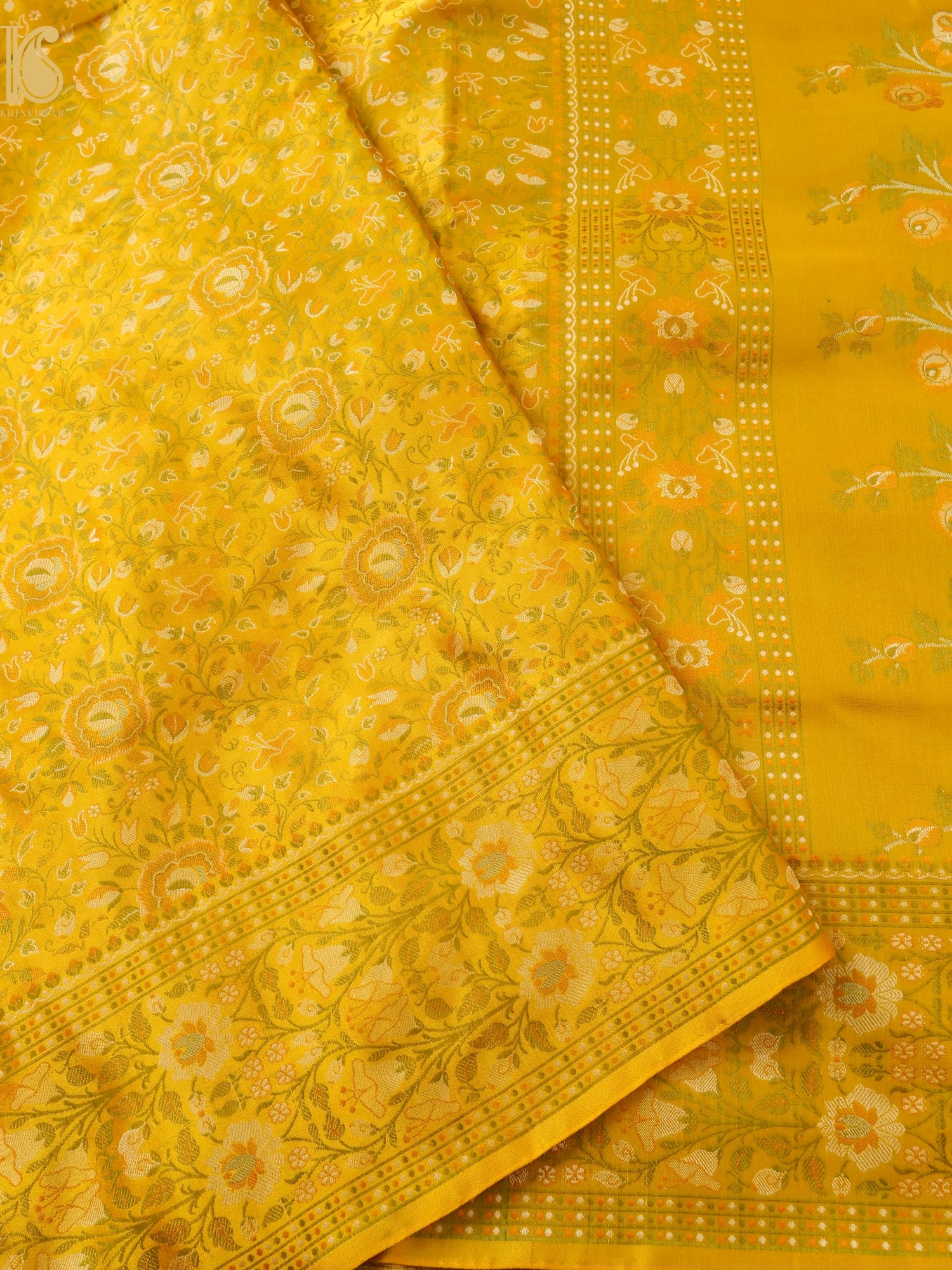 Handloom Banarasi Silk Resham Tanchoi Saree
