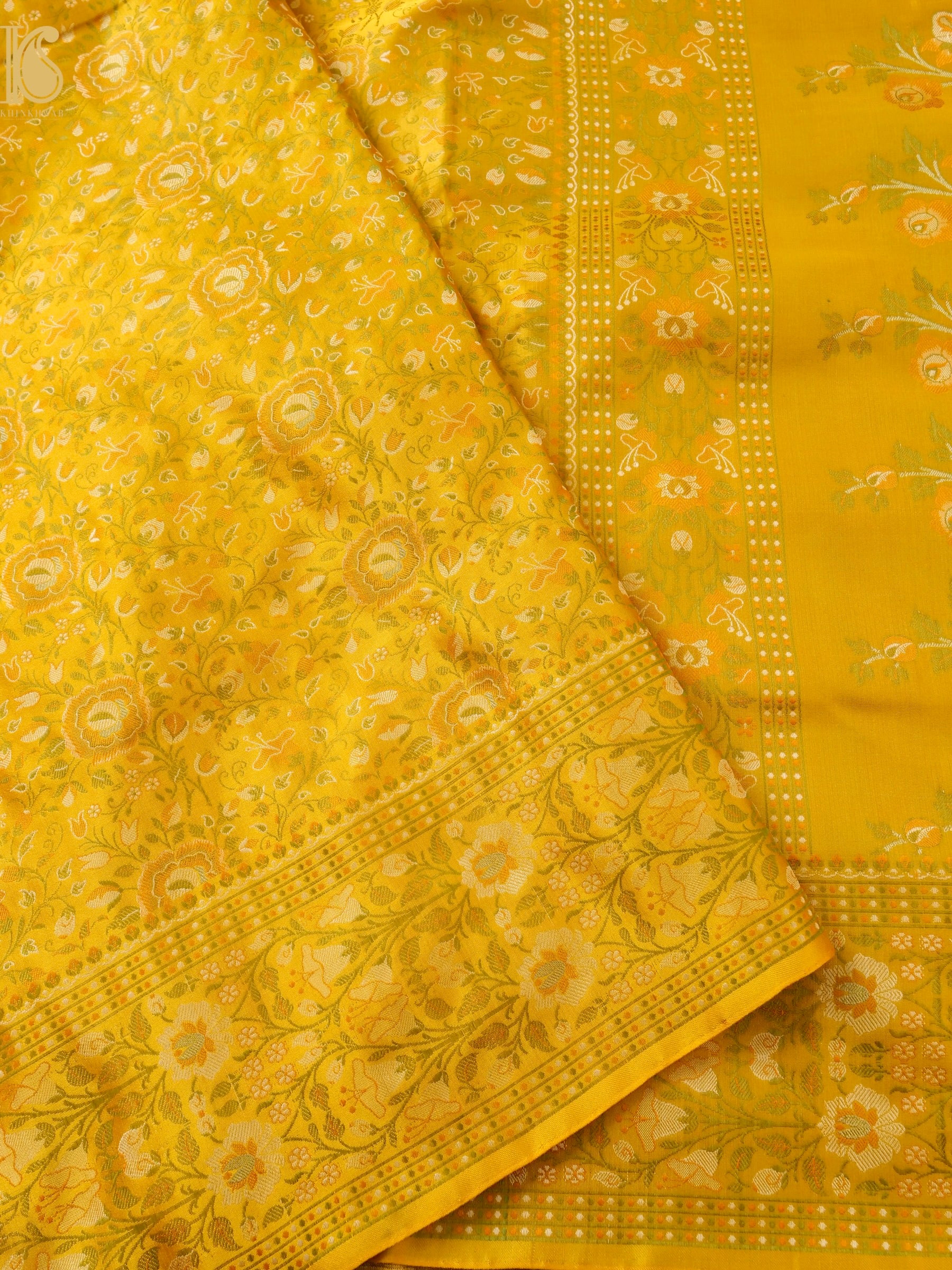 Handloom Banarasi Silk Resham Tanchoi Saree