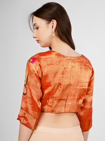 Handwoven Paithani Stitched Blouse